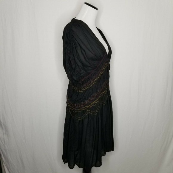 Free People Rainbow Embroidered Smocked Dress - Picture 5 of 8